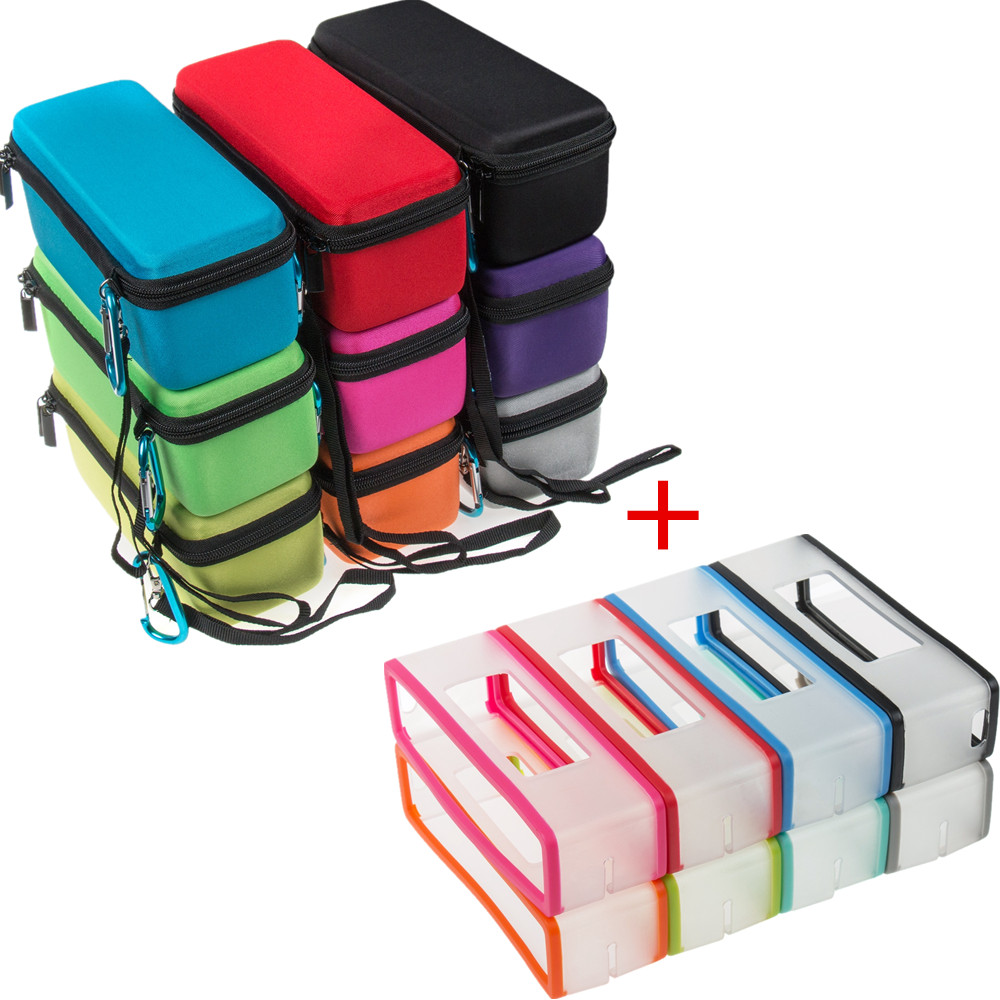 EVA Semi-hard Carry Case +Soft cover skin for B-ose Soundlink Mini/Mini 2 Wireless Bluetooth Speaker