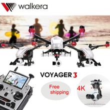 2016 Walkera Voyager 3 Dual-Navigation FPV Quadcopter RTF Drone With 4K HD Camera Devo-F12E Gimbal GCS VS DJI Inspire One Dron