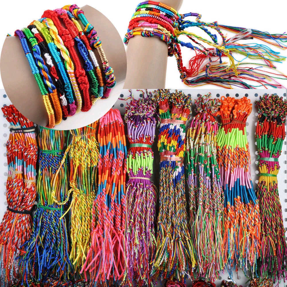 Buy Wholesale Neon Friendship Bracelets, Wrap Rainbow