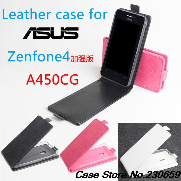 For Asus Zenfone 4 A450CG 4 5 inch PU Leather Flip Cover Case New Smart phone