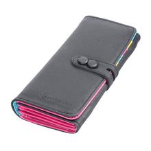 Fashion PU Leather Small Fresh Wallet Solid Women Mobile Phone Bag Purse