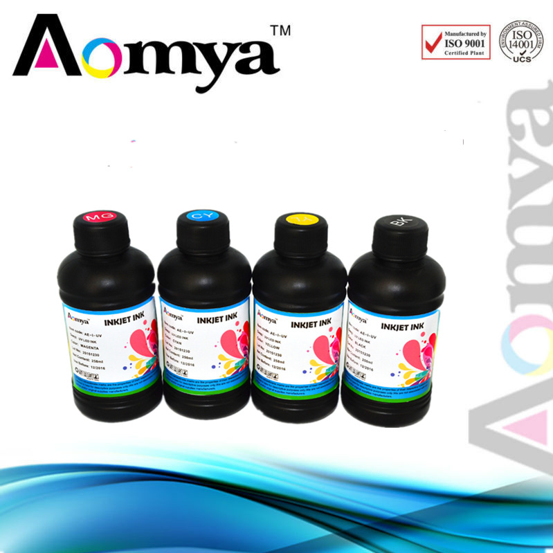 White 4pcsx250ml UV INK LED UV INK for Epson DX5 DX6 DX7 Printer Head