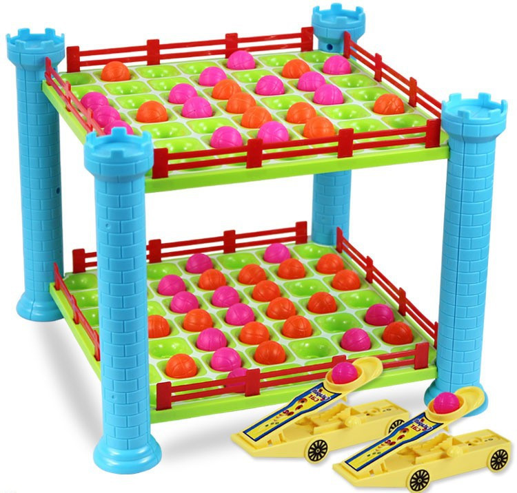 Wholesale Children Connect 4 Launchers Game For 2 Player Ball Shoot