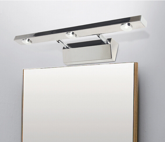 450mm LED mirror light stainless steel wall lamps bathroom washbasin wall lamp AC 85V~265V bj10