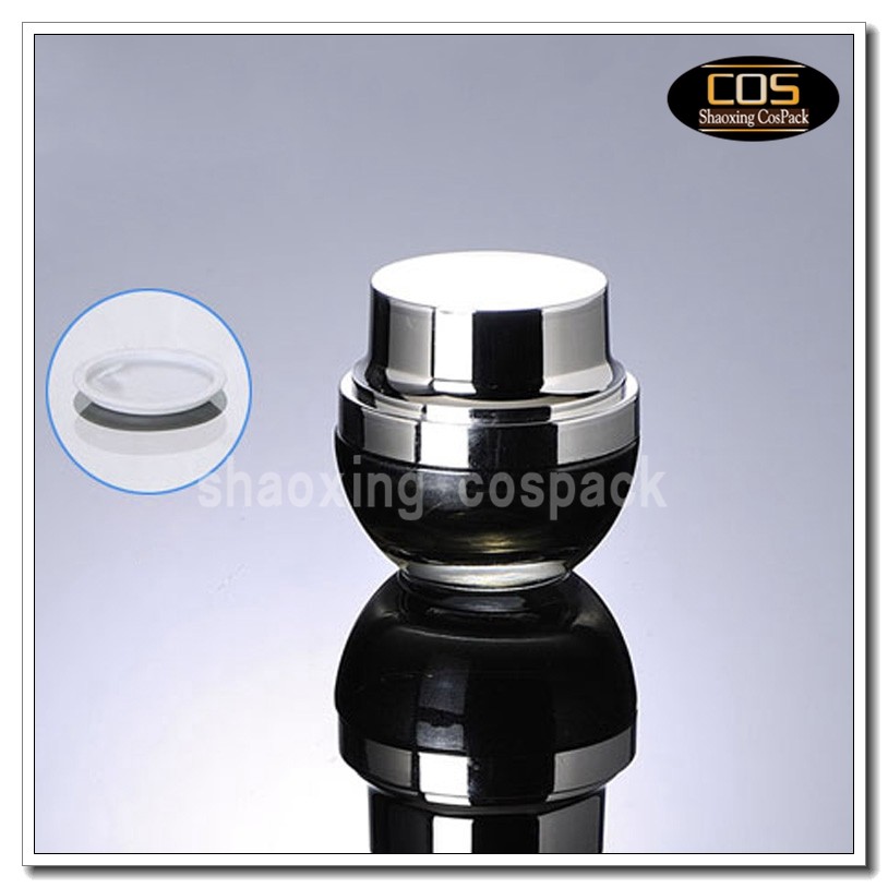 JGX40-20ml Black coating glass jar (1)