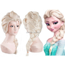 Halloween Orino Elsa Adult Princess Salon Quality Costume Wig with Wig Cup