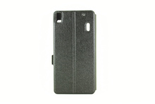 High quality PU leather double window silk grain cell phone holster Case For Lenovo K3 Note