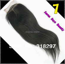 8A 3 Way Part Middle Part Straight Closure Hair Brazilian Human Virgin Hair Lace Top Closure
