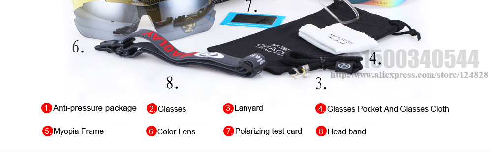 2015 Men Women Cycling Glasses Polarized UV400 Sports Sunglasses Ski