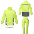 Fashion adults to ride electric motorcycle raincoat poncho luminous separate double take line suits in the