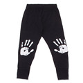 Children Knee Print Leggings Pants 2017 Girls One On One Patchwork Leggings Pants Kids Boys Trousers