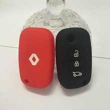 silicone car key case for Renault 3 buttons Clio Scenic Megane Duster Sandero Captur Twingo Modus