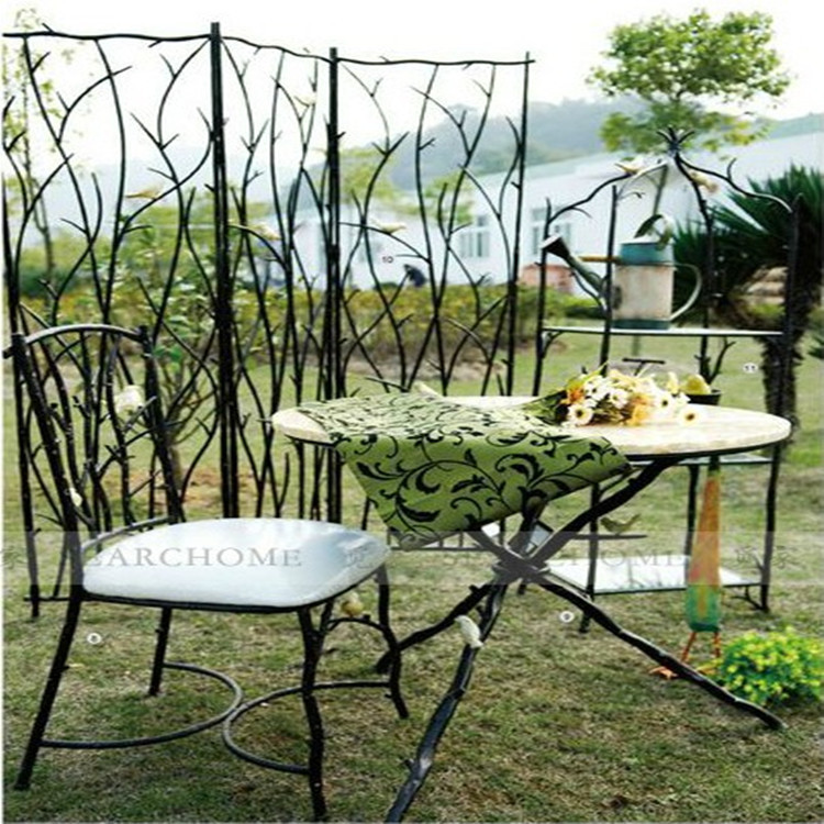 Wrought iron entrance wall panels wall panels folding screen partition