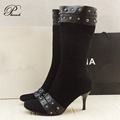 Women Open Toe Lace Summer Platforms Boots 2015 Sexy Gladiator Shoes