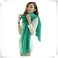 Sali 2016 Newly Design Green Beige Women Sequins Leisure Scarf Wrap Shawl Plain Colour Scarves 0CM