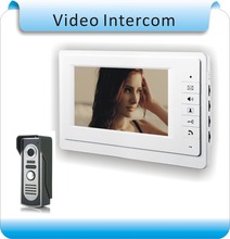 Free shipping 7 TFT Color Video door phone Intercom Doorbell System Kit IR Camera doorphone monitor