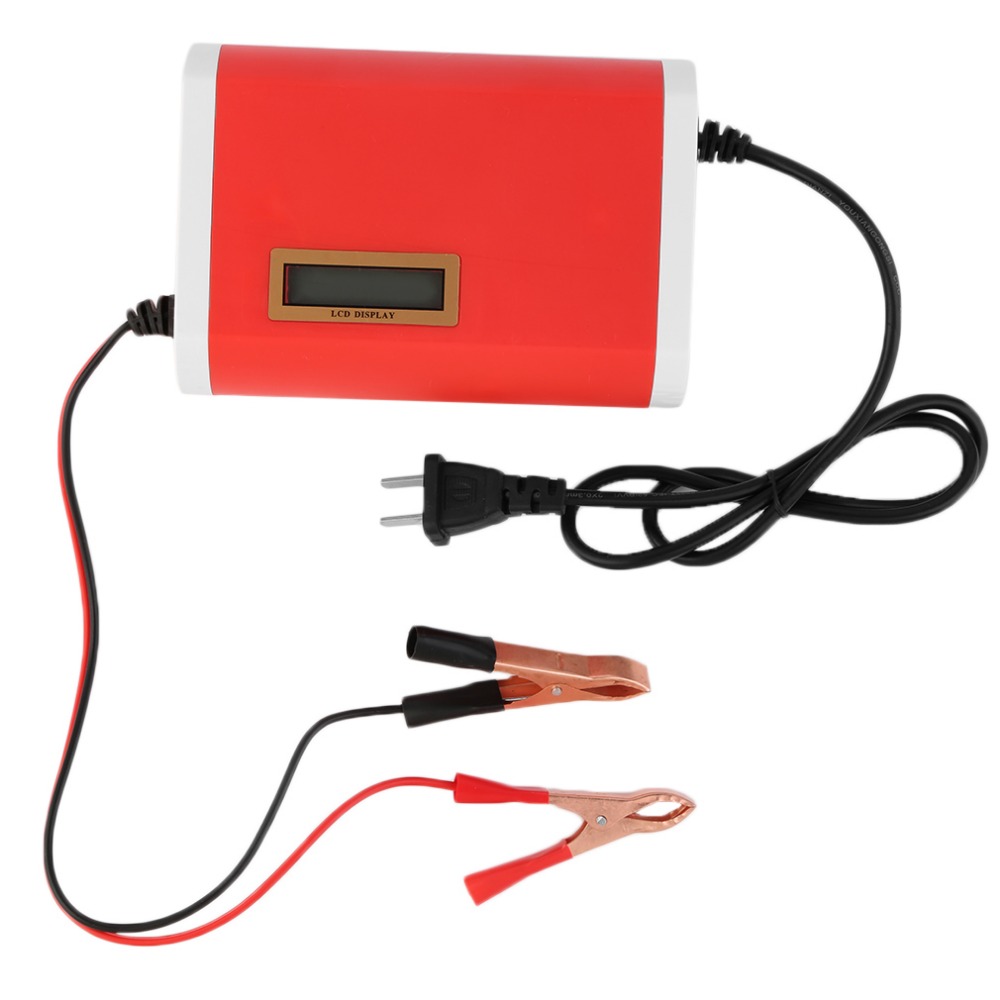 New 12-24V 10A Digital LCD Car Battery Charger Lead-Acid Motorcycle Power supply charger Wholesale