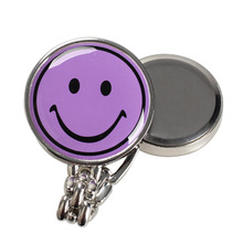 New Portable Smile Face Nurse Fob Brooch Pendant Pocket Watch Purple