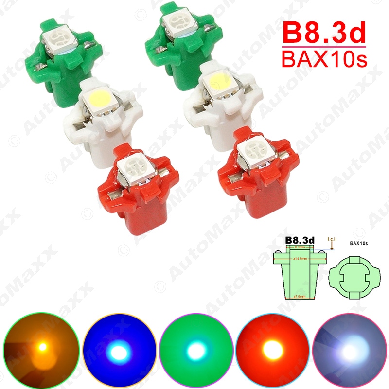50 . B8.3d / BAX10s 5050        DC 12  5-Color # J-4066