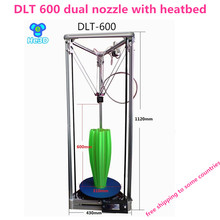 He3D Dual extruder DLT 600 3D printer DIY kit with heatbed large print size