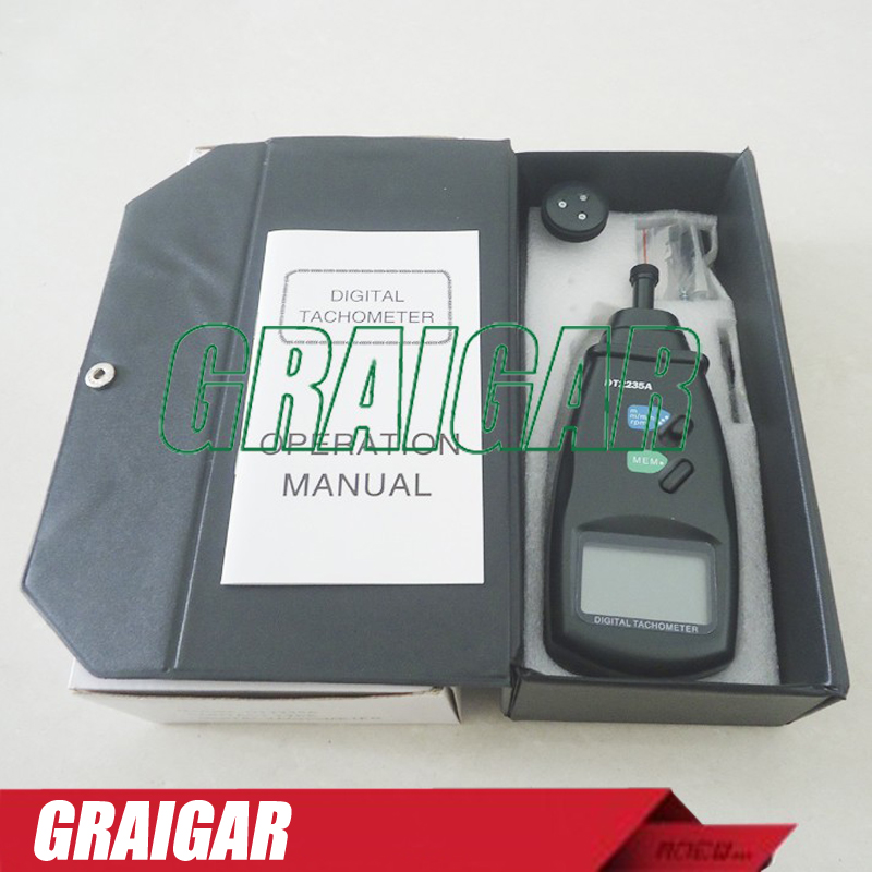 Auto-Ranging DT2235A CONTACT TACHOMETER SURFACE SPEED METER digits 18mm (0.6