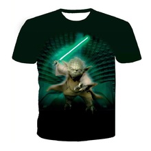New Jedi Master Yoda 3D Print T-shirt Star Wars Cotton Unisex Tee Shirts Plus Size Short Sleeve Casual Homme Loose Summer Tops