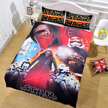 Лучшие Продажи Star Wars Постельные Принадлежности Яркие Печати Простыня Мальчики Спальня Подарок Пододеяльник Твин Полный Queen