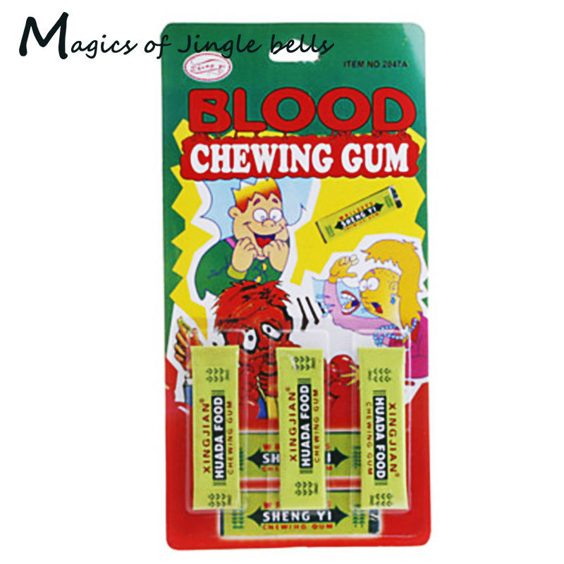 1 piece for free shipping Goodland Fake Blood Gel Chewing Gum Horror