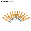 NEWACALOX 12PCS Hobby Knife CRAFTS ARTS Precision Carving Tools Chisel Sculpture Burin DIY Graver Scorper Cutter