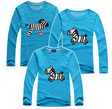 1 Pc Hot Selling Quality Cotton Shirt Tops Family Set T Shirt Matching Family Clothing 2016 Men Women Kid Large Long T-shirts