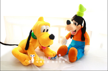 2pcs/lot PLUTO Dog And GOOFY Dog Plush Toys,Mickey Mouse Friend 30cm Goofy Dog+28cm Pluto Dog Plush Toys