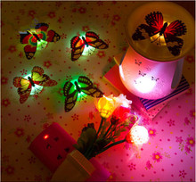 New 2015 1x 7 Color Changing Beautiful Cute Butterfly LED Night Light Lamp