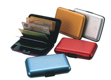 2015 New Waterproof Business ID Credit Card Wallet Holder Aluminum Metal Case Box Free Shipping