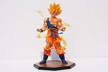 Free Shipping Anime Dragon Ball Z Super Saiyan Son Goku PVC Action Figure Collectible Toy 18CM