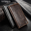 Luxury CaseMe Brand Phone Case for Sony Xperia Z3 Z5 Z4 High Quality Magnetic Auto Flip