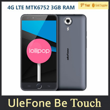 UleFone Be Touch Cell Phone 5.5″ inch 4G LTE MTK6752 Octa Core Android 4.4 Dual SIM 3GB RAM 16GB ROM 13MP Fingerprint Smartphone