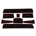 Car Interior Decoration Door Groove Mat Covers Cup Stickers Fit For Peugeot 508 8pcs set Gate