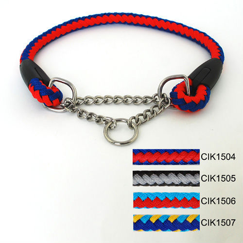 15mm Classic Pet Dog Knitting Choke Chain Collar (4 colors) 8pcs/lot Free shipping
