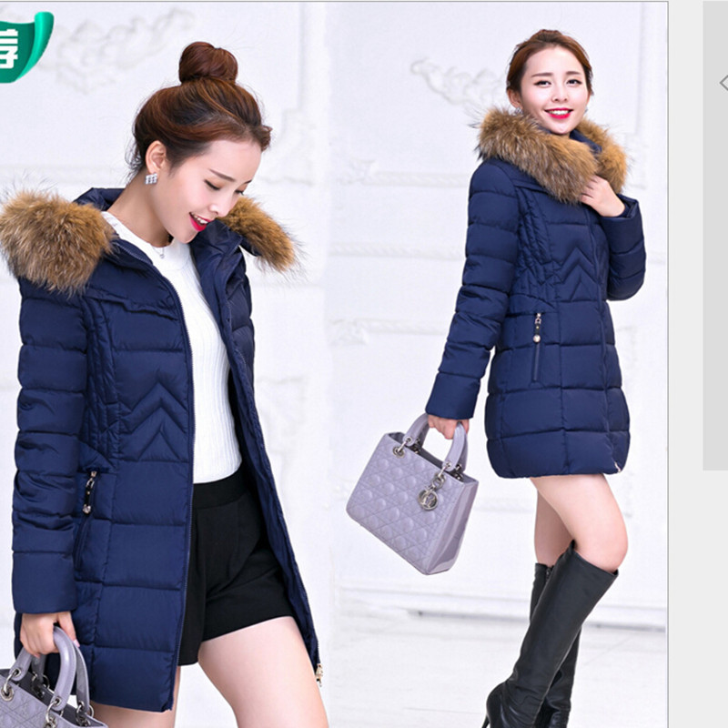 NEW Fashion Winter jacket Women Long Style Down Parkas Coat Fashion Slim Casual Coat Warm Parka