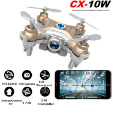 Cheerson CX-10W CX10W Mini RC Drone Quadcopter with Camera Drones RC Helicopter CX10 Update Version Drone BNF Helicopter Toy