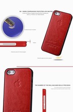 best quality With For apple original LOGO plastic Genuine leather Luxury brand phone case For iphone