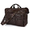 Promotion Real Genuine Leather Men Messenger Bags Cow Leather Portfolios Cowhide Briefcase 15 6 Laptop Shoulder