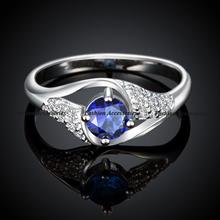 New Fashion Brand Rhinestone Jewelry For Women AAA Ruby CZ Diamond Engagement Wedding Finger Rings Free
