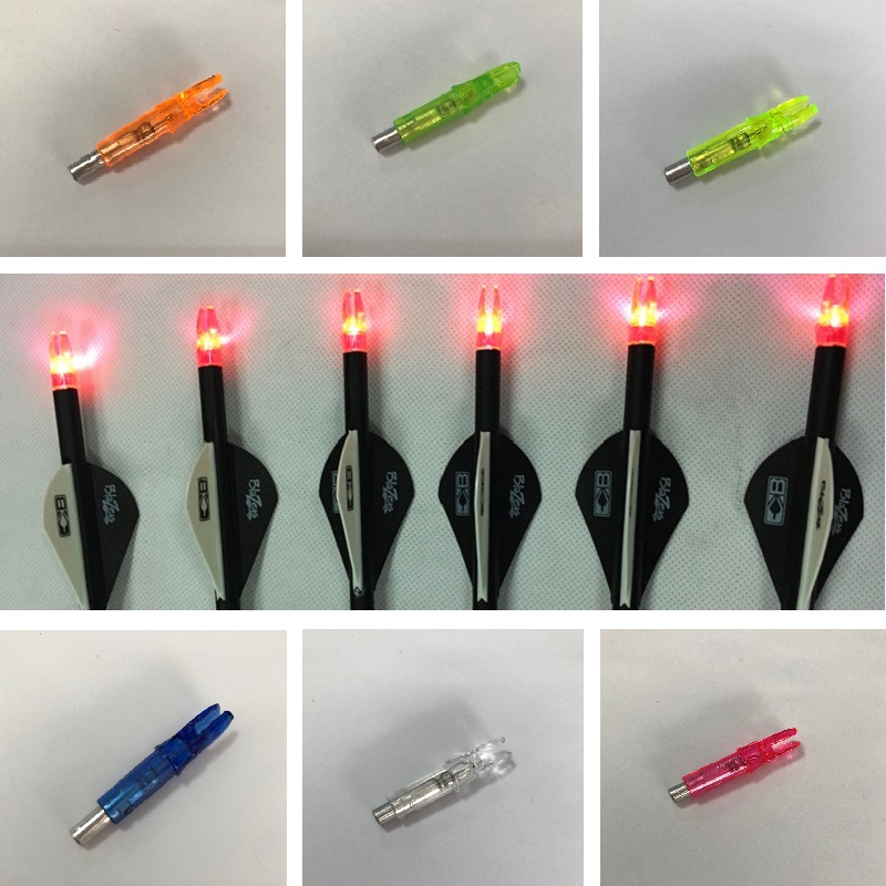 2021 Linkboy Archery Led Arrow Nocks + Replaceable Batteries ID6.2mm