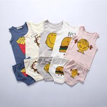 2016 Korea Style Boy Clothes Boys Set Clothing Summer Cloth New Born Baby Clothing Set Girls Outfits Size 80-110 Cicishop