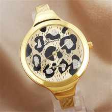 Mujeres personalidad Simple reloj del cuarzo fina pulsera de acero inoxidable para mujer del reloj de oro relojes de lujo