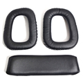 2Pcs Set Soft Replacement Ear pads Headband Cushion Black Earpads for Logitech G35 G930 G430 F450