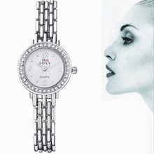 New 2016 Fashion Casual Clock Silver Bracelet Watch Women Rhinestone Watches Women s elegant Quartz Wrist