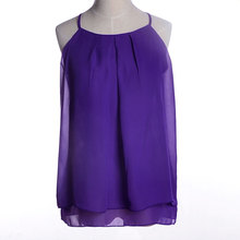 2015 New sexy Chiffon crop top cropped top blusas femininas fashion print women tops tank top