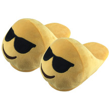 Emoji Slippers Zapatillas De Casa Hombre Pantofole Donne Emoji Shoes Warm Chaussons Female Winter Slippers Home